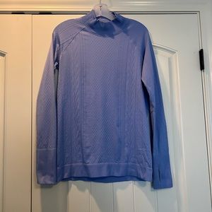 RARE! Lululemon periwinkle mock neck long sleeve.